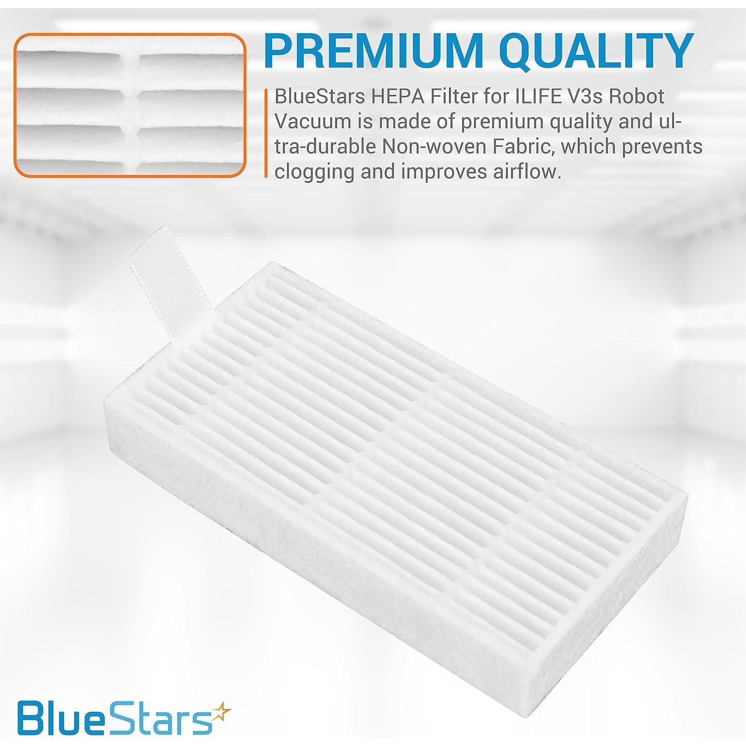 [Lifetime Warranty] HEPA Filters Replacement for ILIFE V3s V3s pro V5 V5s V5s Pro V5s Pro 2 V5s Plus Noisz S5 Robotic Vacuum Cleaner - Pack of 10 image 3