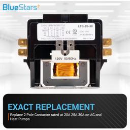 [Lifetime Warranty] 2 Pole Contactor 30 Amp 120VAC Coil thumbnail 2