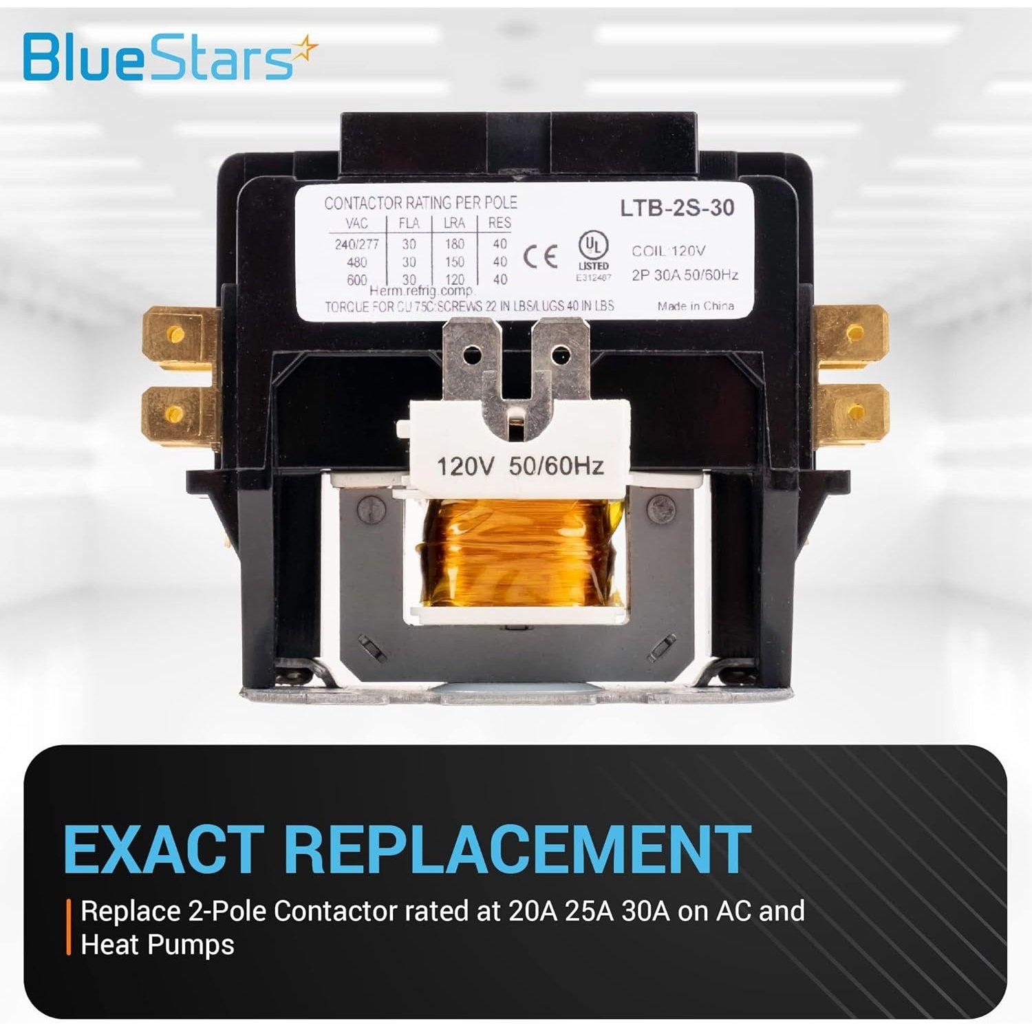 [Lifetime Warranty] 2 Pole Contactor 30 Amp 120VAC Coil image 2