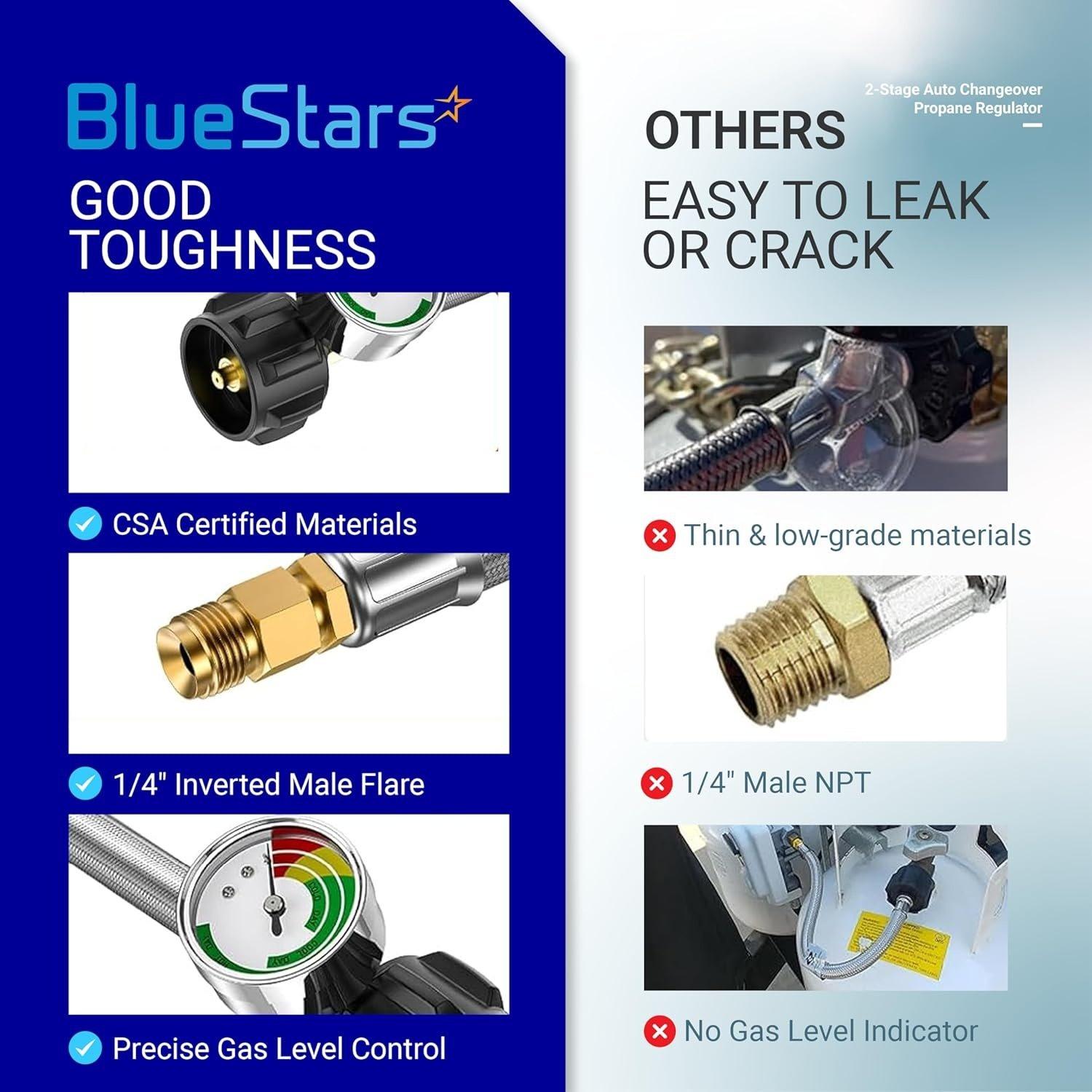 [Lifetime Warranty] 2-Stage Auto Changeover Dual Propane Regulator image 1