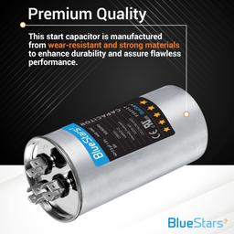 CBB65 CBB65B 40+7.5 uF ±5% 40/7.5 MFD 370/440 VAC Dual Run Start Round Capacitor thumbnail 8