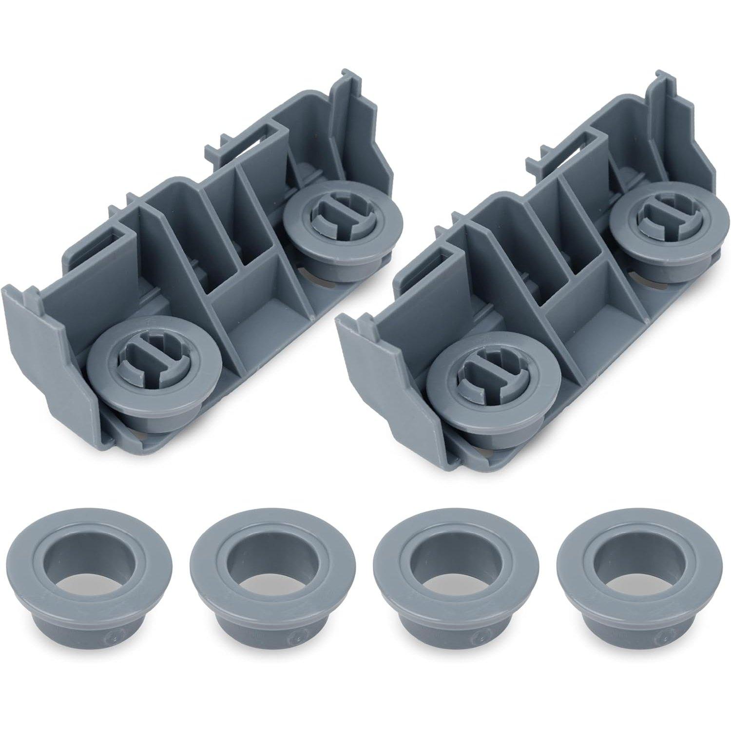 BlueStars WD28X27241 Dishwasher Rack Carrier & Roller Kit - Compatible with GE Dishwashers Lower Rack Wheels Assembly, L and R Side - Replaces WD12X10438 WD12X10439, WD12X10446 WD12X10447 - PACK OF 2 image 0