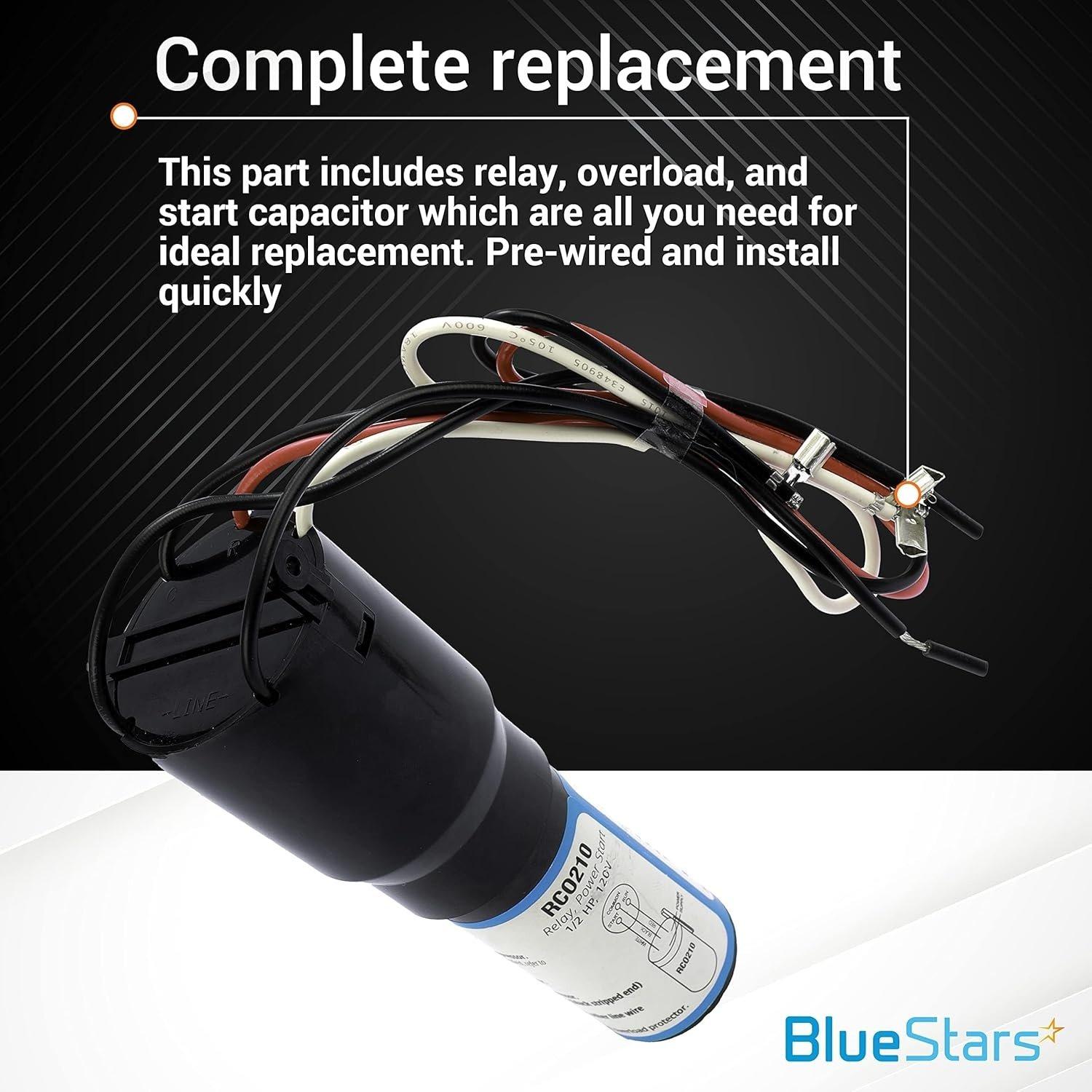[Lifetime Warranty] RCO210 3 in 1 Hard Start Capacitor Replacement - RSC Series Solid State Relay Overload & Start Capacitor Combination - 1/3-1/2 H.P. 115VAC image 4