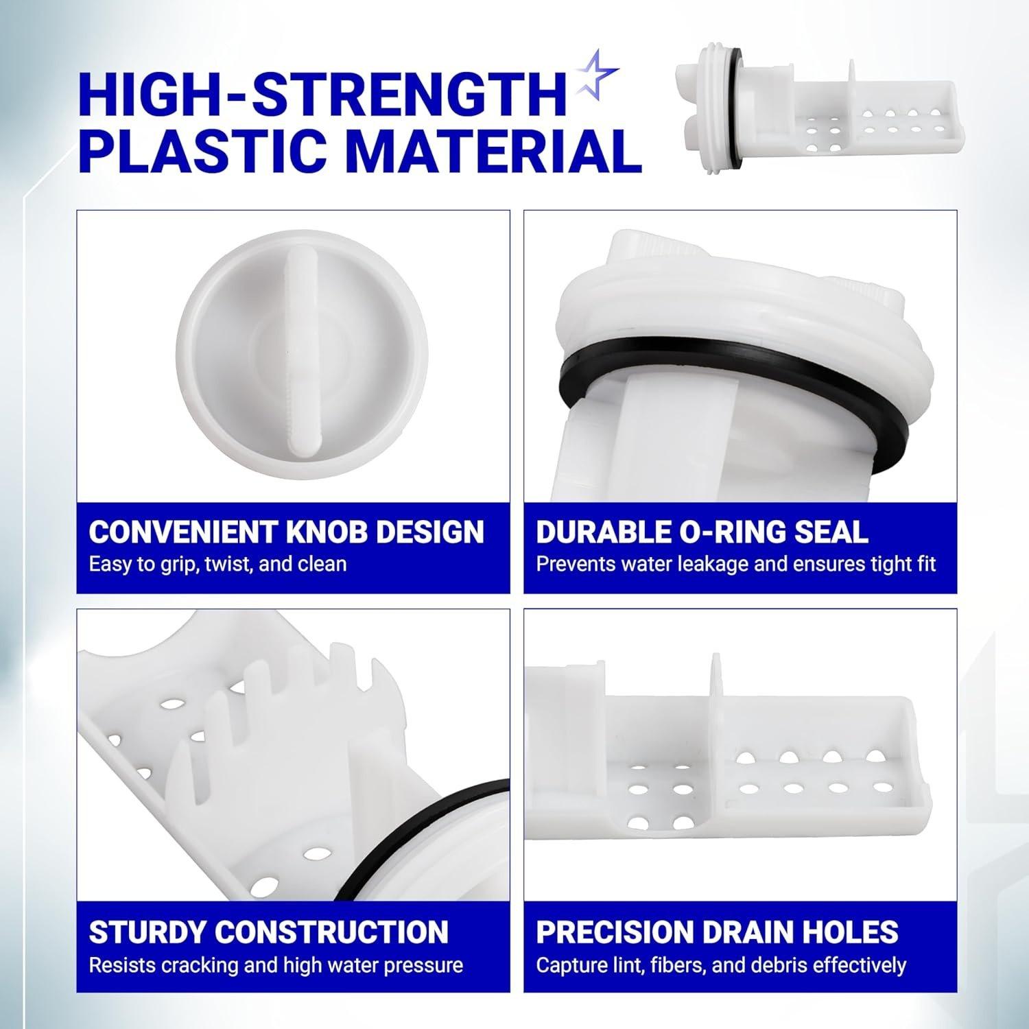 [Lifetime Warranty] WH11X34741 Washer Drain Pump Filter for GE - Replaces WH23X10029 WH23X10027 AP7205454 4977949 PS16874133 EAP16874133 image 4