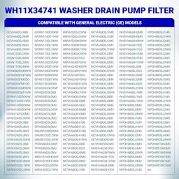 [Lifetime Warranty] WH11X34741 Washer Drain Pump Filter for GE - Replaces WH23X10029 WH23X10027 AP7205454 4977949 PS16874133 EAP16874133 thumbnail 3