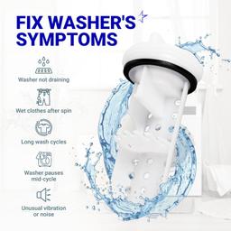 [Lifetime Warranty] WH11X34741 Washer Drain Pump Filter for GE - Replaces WH23X10029 WH23X10027 AP7205454 4977949 PS16874133 EAP16874133 thumbnail 5