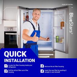 [Lifetime Warranty] FRGPAAF2 PureAir AF-2 Refrigerator Air Filter - Compatible with Frigidaire FRFC2323AS FRFC232LAF FRFC233LAF FRFG2323AF FRFN2823AS GRMG2272BF PRFS2883AF PRFC2383AF - Pack of 6 thumbnail 1