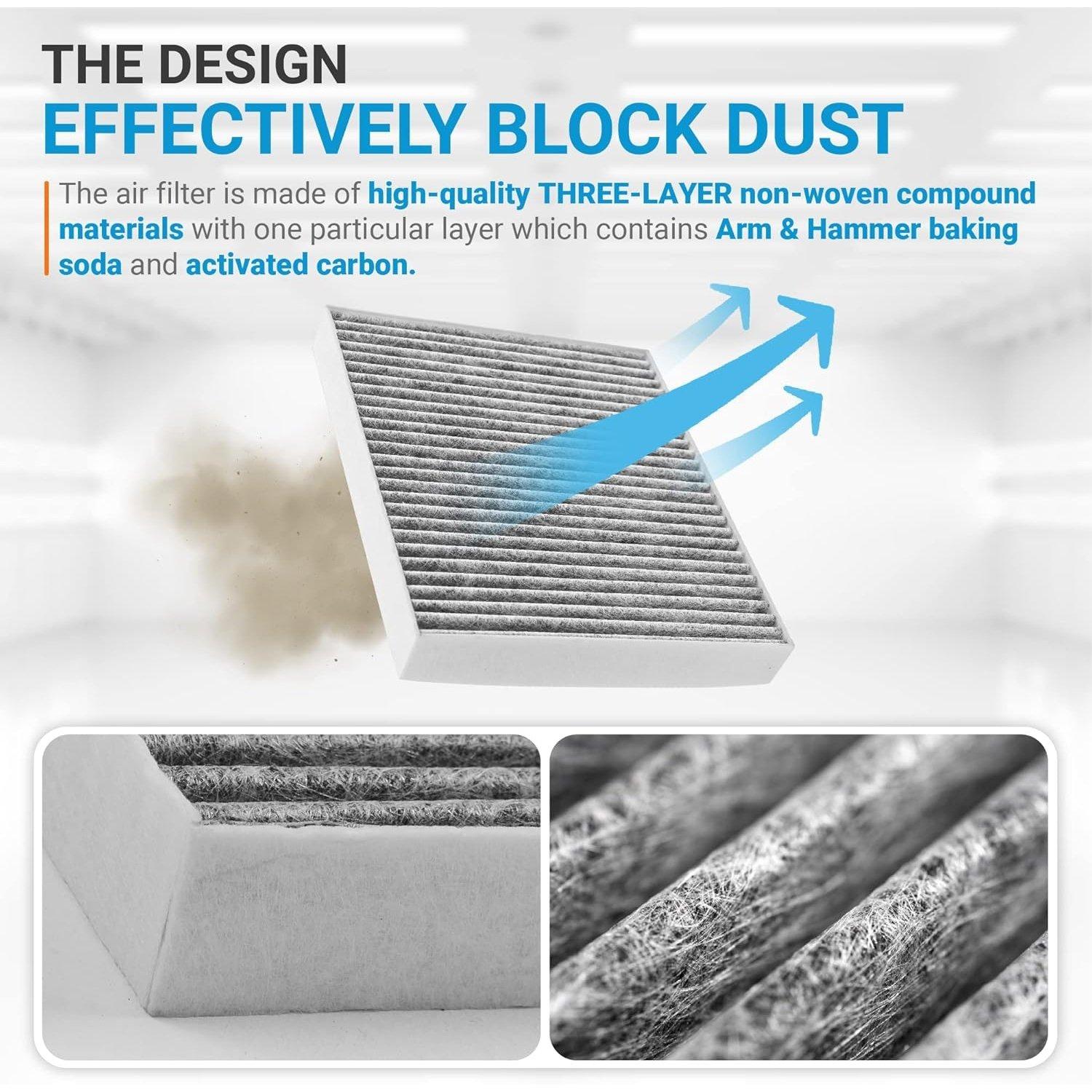 CF11966 CP966 Activated Cabin Carbon Air Filter image 2