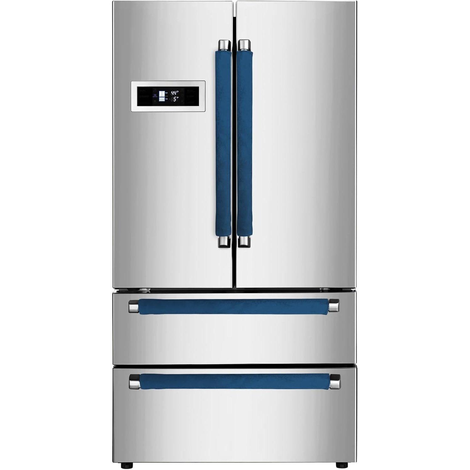 4-PCS Appliances Door Handle Covers – Vibrant Blue image 0