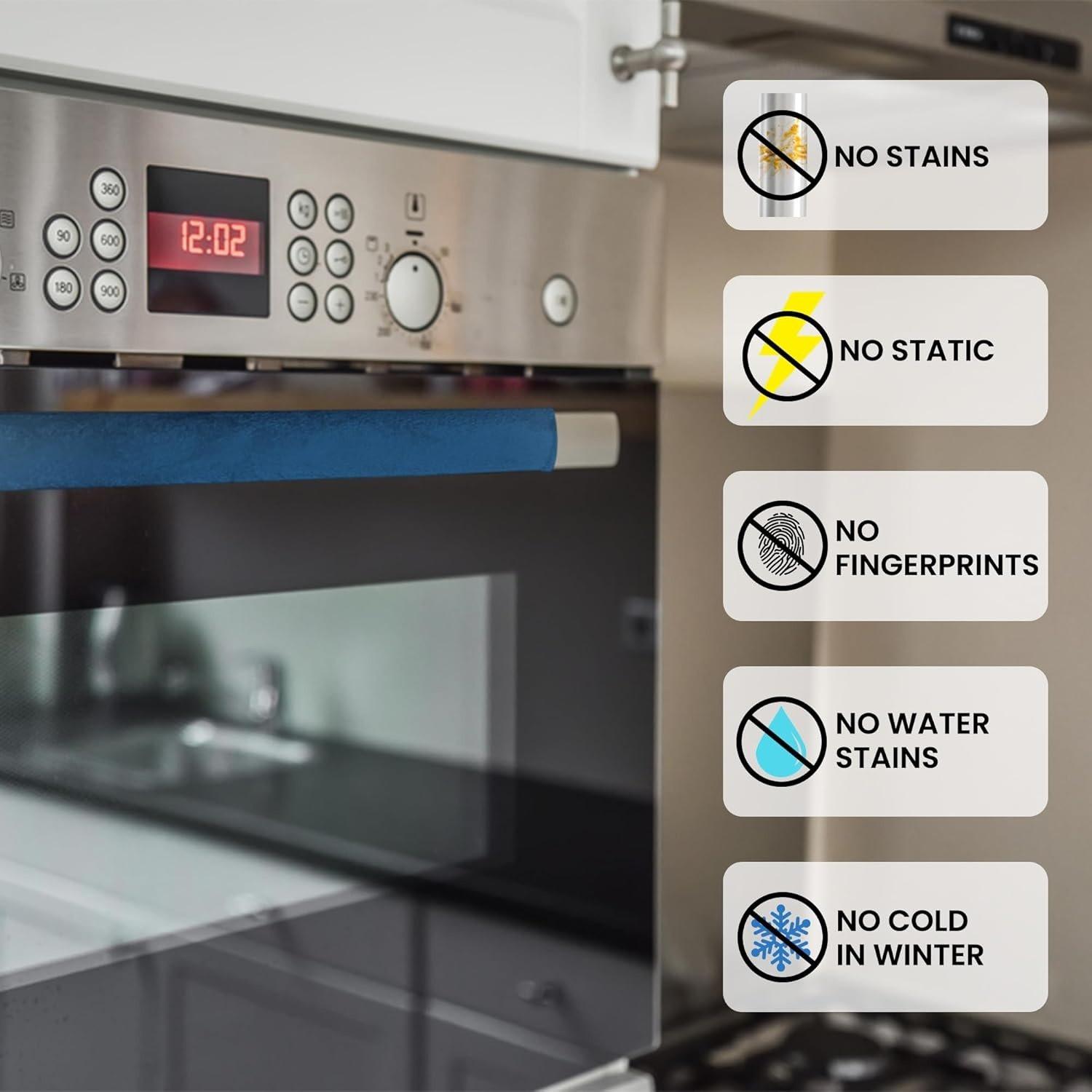 4-PCS Appliances Door Handle Covers – Vibrant Blue image 2