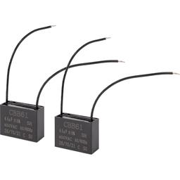 [Lifetime Warranty] CBB61 4.5µF/4.5uF 450V 2-Wire Ceiling Fan Capacitor - Pack of 2 thumbnail 0