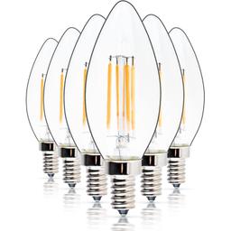 B10 E12 Light Bulbs 3.5W 120V LED - Pack of 6 thumbnail 0