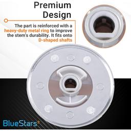 [Lifetime Warranty] WE01X20378 Control Knob with Metal Ring - Compatible with GE Dryers/Washers - Replaces WE01X20432 WH01X10307 WH01X10460 - Pack of 2 thumbnail 3