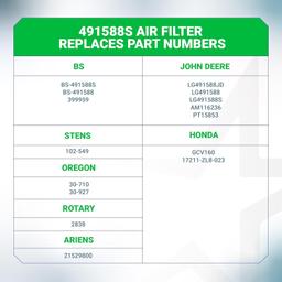[Lifetime Warranty] 491588S Air Filter - Pack of 10 thumbnail 5