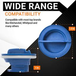[Lifetime Warranty] WPW10077881 Dishwasher Rinse Aid Cap - Compatible with Whirlpool KitchenAid Dishwashers - Replaces W10077881 PS11748135 AP6014865 - Pack of 2 thumbnail 5