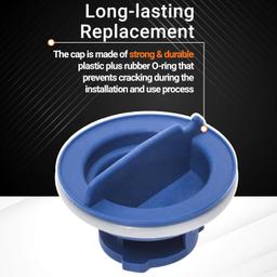 [Lifetime Warranty] WPW10077881 Dishwasher Rinse Aid Cap - Compatible with Whirlpool KitchenAid Dishwashers - Replaces W10077881 PS11748135 AP6014865 - Pack of 2 thumbnail 1