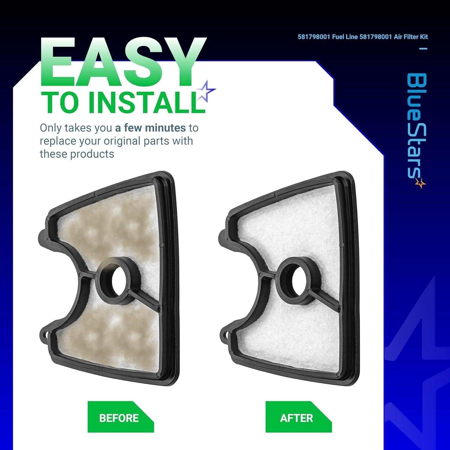 581798001 Fuel Line 581798001 Air Filter Kit image 4