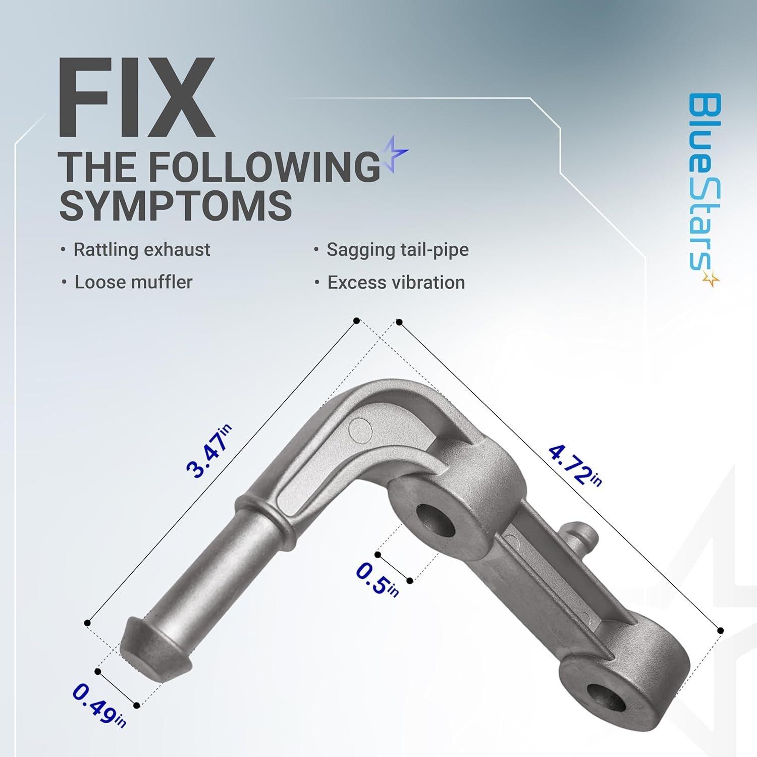 [Lifetime Warranty] Rear Left Exhaust Bracket Muffler Support Assembly 68275662AB image 3