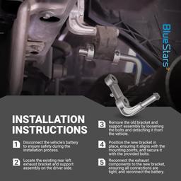 [Lifetime Warranty] Rear Left Exhaust Bracket Muffler Support Assembly 68275662AB thumbnail 1