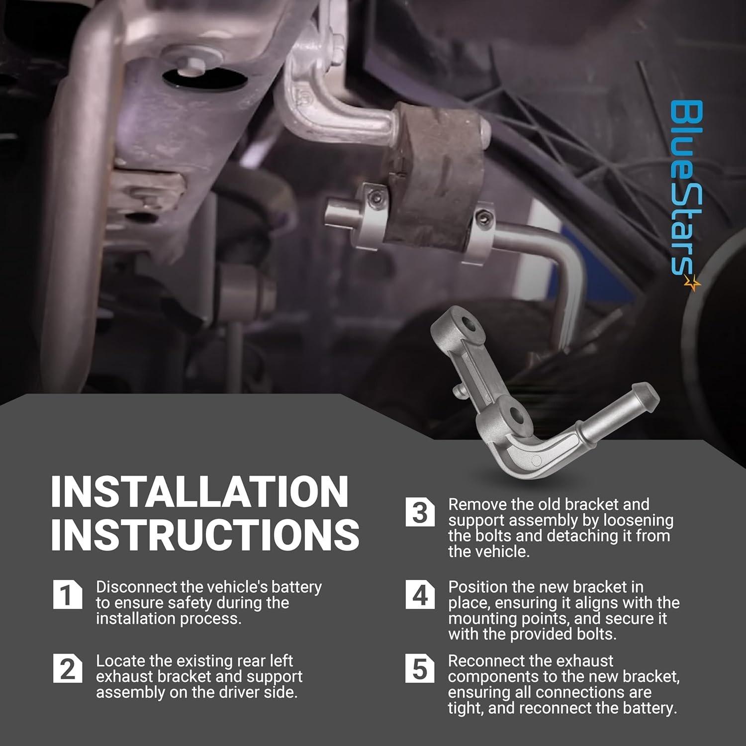 [Lifetime Warranty] Rear Left Exhaust Bracket Muffler Support Assembly 68275662AB image 1