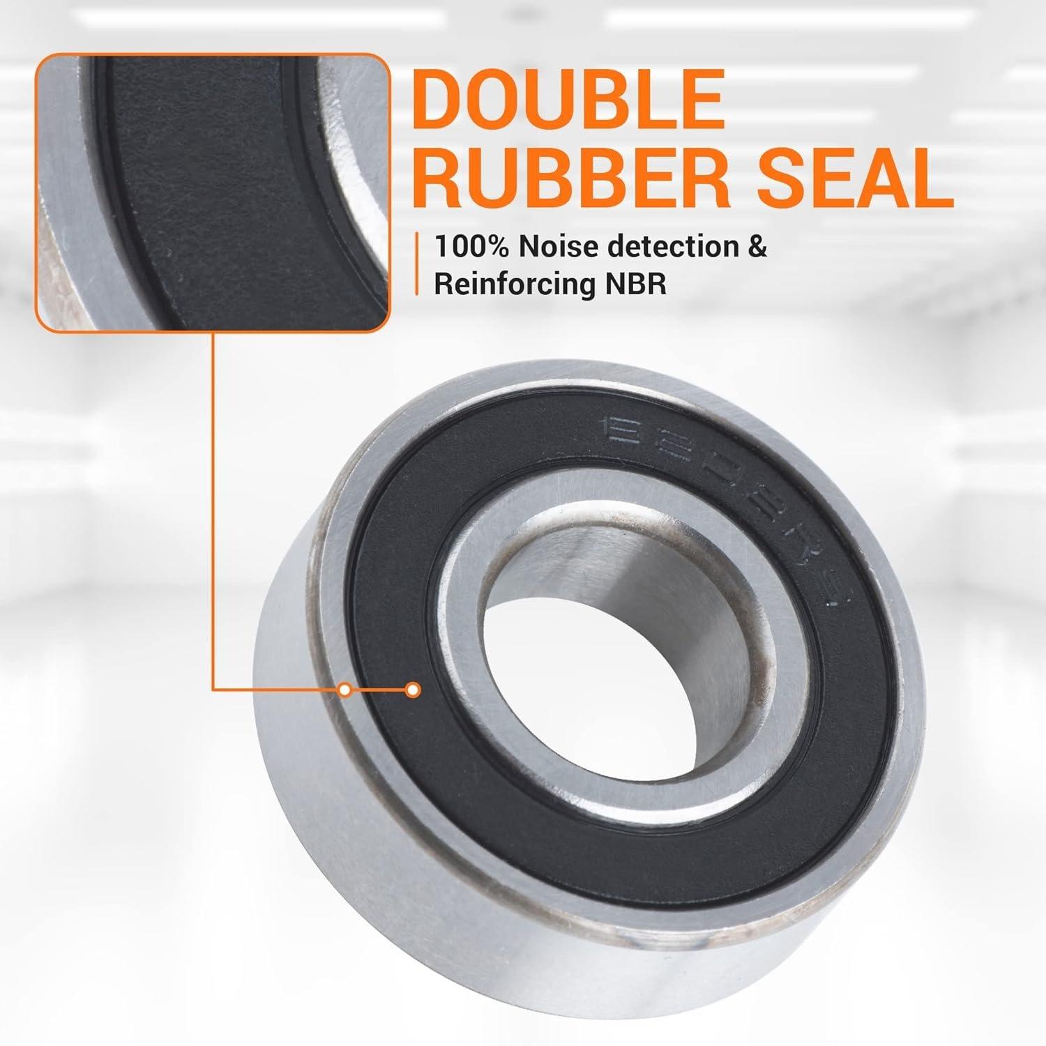 6202-2RS Double Rubber Seal Bearings 15x35x11mm image 2