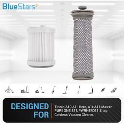 [Lifetime Warranty] A10 Filter Replacement Kit for Tineco A10, A11 Hero, A11 Master, PURE ONE S11, PWRHERO11 Snap Cordless Vacuum Cleaners - Includes 2 Pre-Filters, 1 HEPA Filter, 1 Brush thumbnail 5