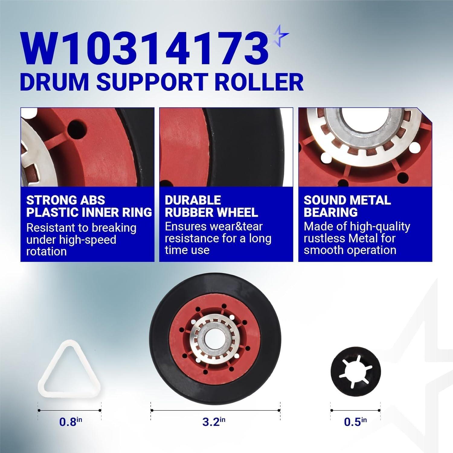 [Lifetime Warranty] 4392067 Dryer Repair Kit & W10837240 Idler Pulley - For Whirlpool, Maytag, Kenmore Dryer MEDB835DW4 MGDB835DW4 MEDB855DC4 MEDB835DC4 GEW9250PW1 GEW9250PW0 GGW9250PW3 GGW9200LW1 image 5