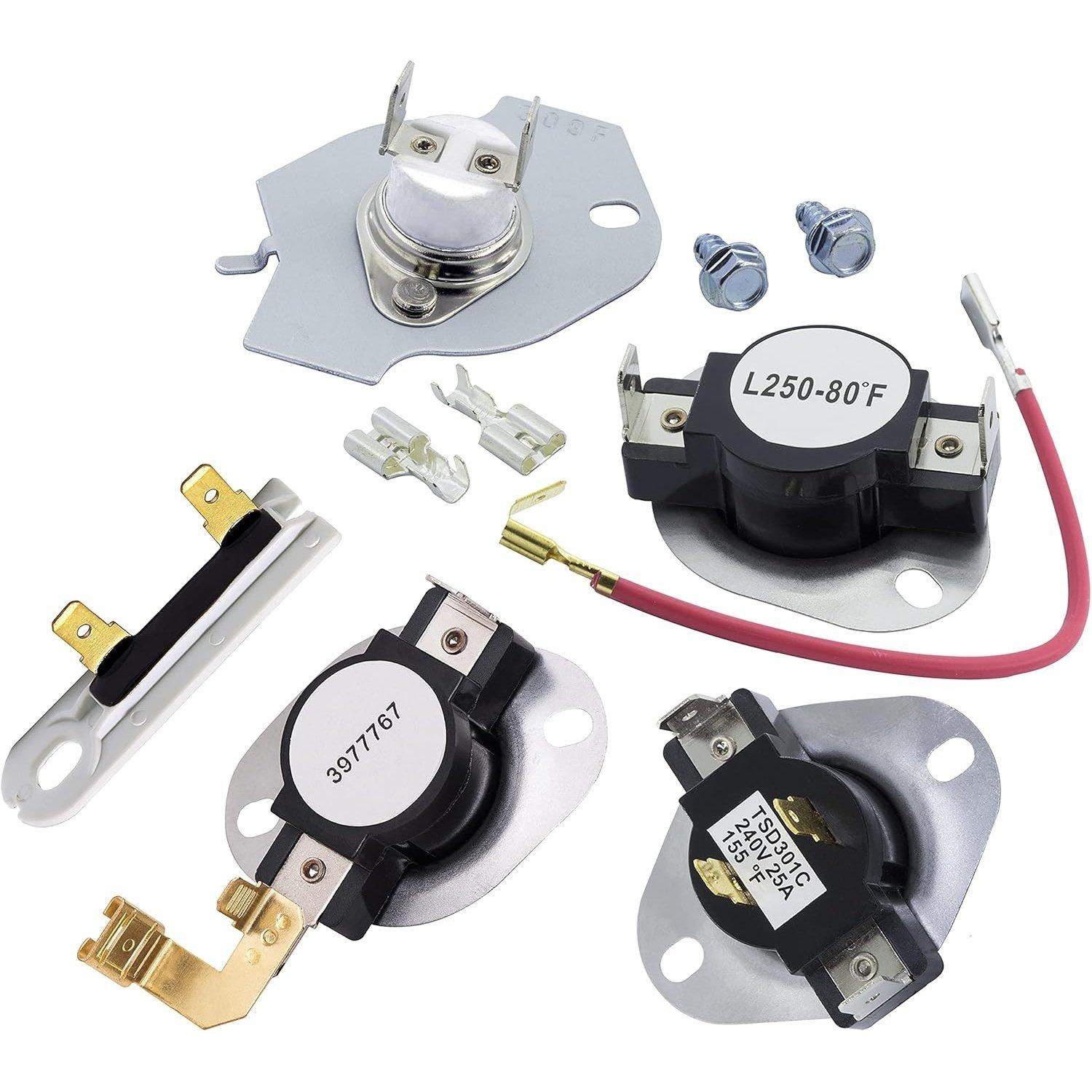 [Lifetime Warranty] 279816 3977767 3392519 3387134 Dryer Repair Kit - Compatible with Whirlpool Dryers - Replaces 3399693 WP3977767VP PS345113 AP6008325 WP3977393 3399848 image 0