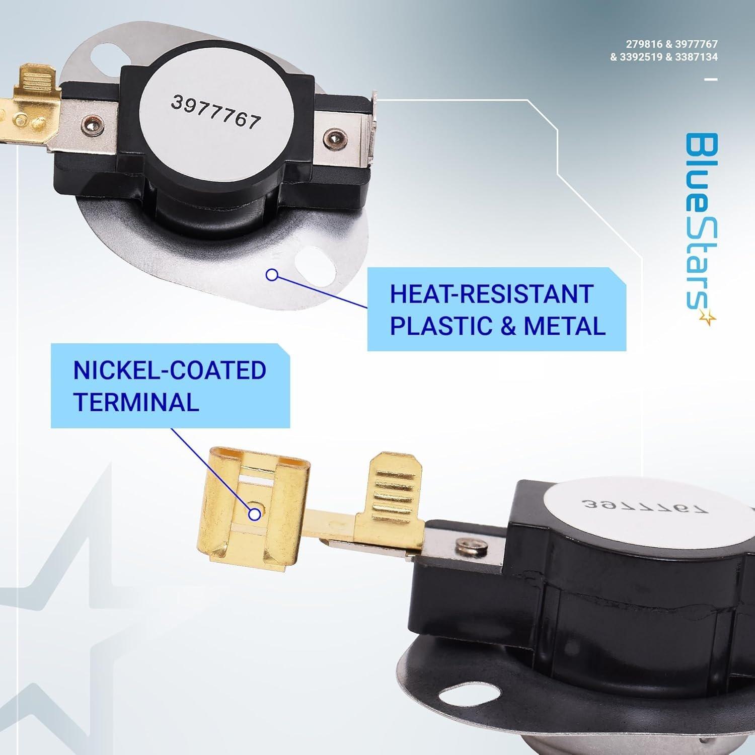 [Lifetime Warranty] 279816 3977767 3392519 3387134 Dryer Repair Kit - Compatible with Whirlpool Dryers - Replaces 3399693 WP3977767VP PS345113 AP6008325 WP3977393 3399848 image 4