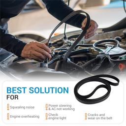 1060930 Serpentine Belt 6 Ribs Drive Belt Multi V-Belt 93” thumbnail 6