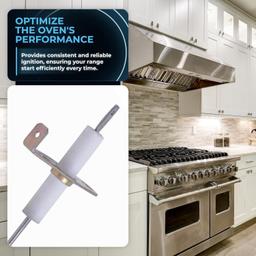 [Lifetime Warranty] 74004053 Range Top Burner Igniter - Compatible with Whirlpool & Maytag Ranges/Ovens/Stoves - Replaces 704111 AP4093621 PS2082000 7432P100-60 - Pack of 4 thumbnail 5