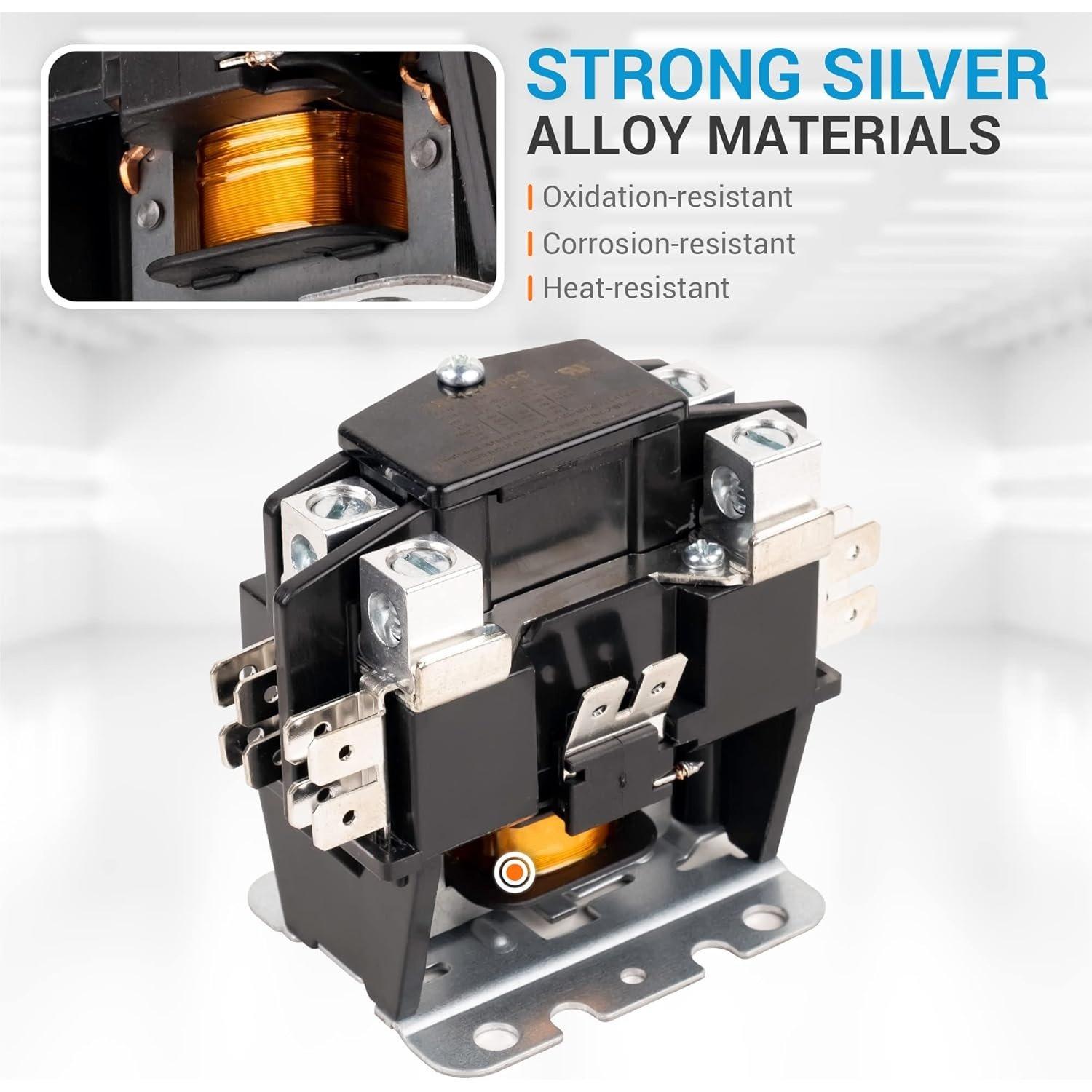1 Pole Contactor 40 Amp 24VAC Coil image 3