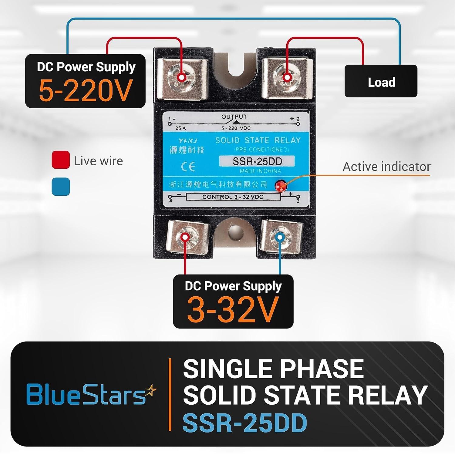 [Lifetime Warranty] Solid State Relay SSR-25DD - Pack of 2 image 1