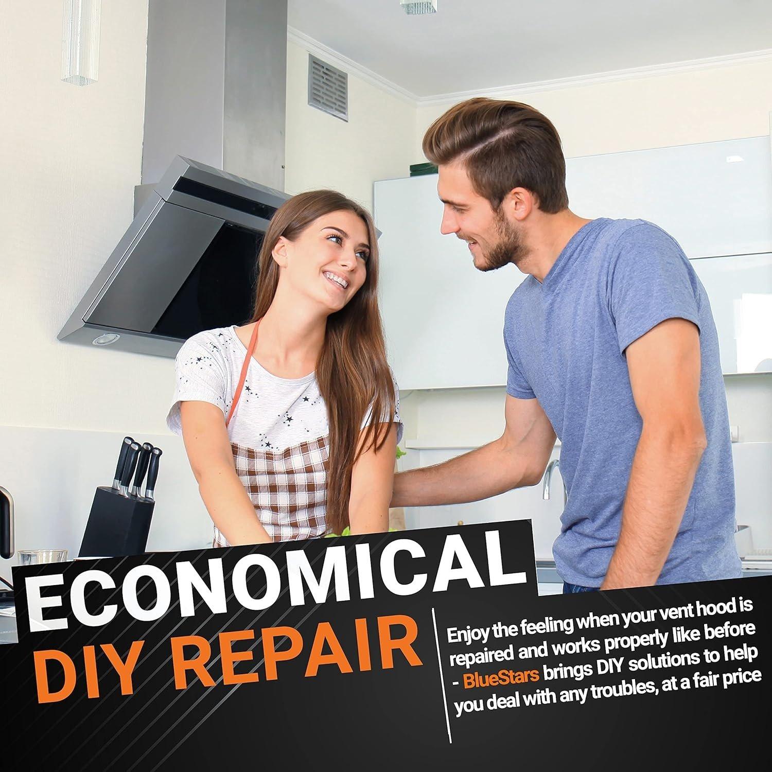 [Lifetime Warranty] 811195 Ventilation Wolf Hood Knob Replacement - Compatible with Sub-Zero Wolf - Replaces 805328 KIP5D44 5D44 B002MFNQ34 - Pack of 4 image 3