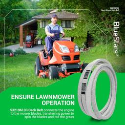 [Lifetime Warranty] 532196103 Lawn Mower Deck Drive Belt thumbnail 8