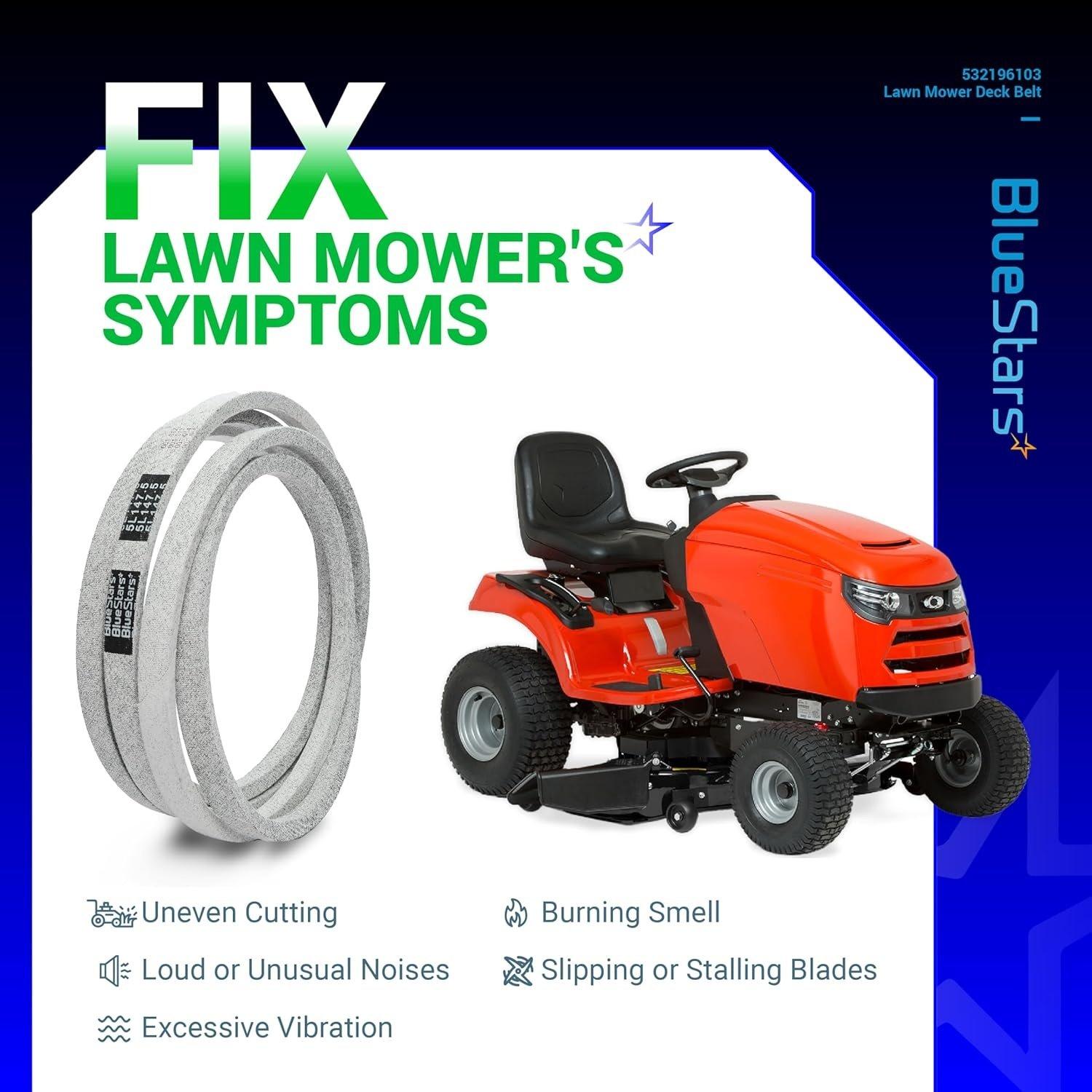 [Lifetime Warranty] 532196103 Lawn Mower Deck Drive Belt image 5