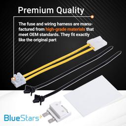 [Lifetime Warranty] 8193762 Dishwasher Fuse Kit - Fit Kenmore Whirlpool KitchenAid Dishwashers - Replaces 8269213 AP3178588 PS774514 ER8193762 959376 - with Protective Shield & Zip Ties thumbnail 2