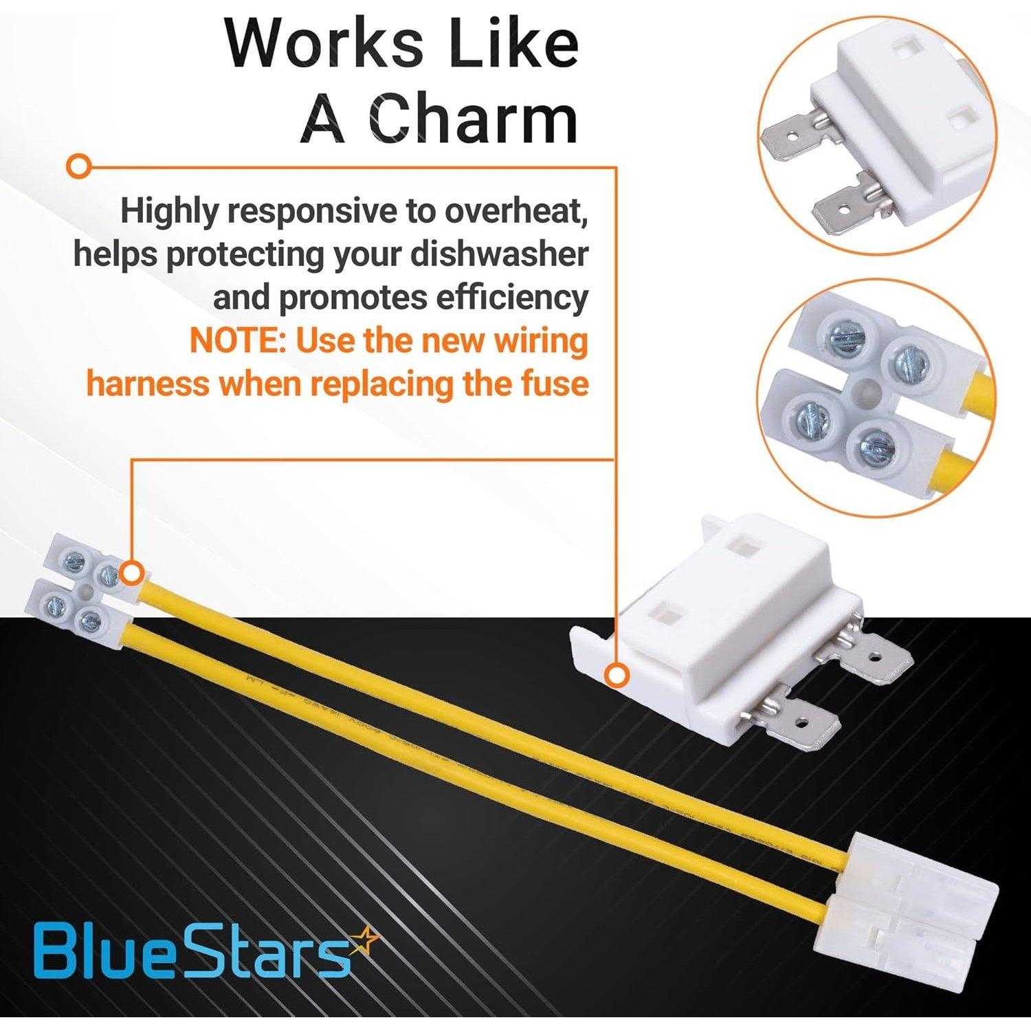 [Lifetime Warranty] 8193762 Dishwasher Fuse Kit - Fit Kenmore Whirlpool KitchenAid Dishwashers - Replaces 8269213 AP3178588 PS774514 ER8193762 959376 - with Protective Shield & Zip Ties image 1