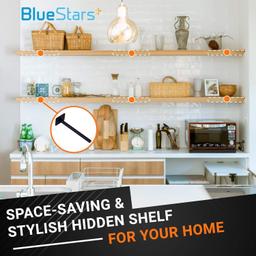 4 PCS 6” Rustproof Floating Shelf Bracket thumbnail 4