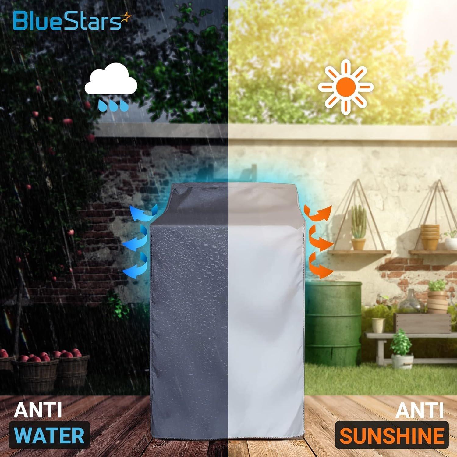 [Lifetime Warranty] Washing Machine Cover For Top-load - Premium Outdoor Protection For Most Washer Dryer Cover - W29"x D28"x H43" (Silver) image 6