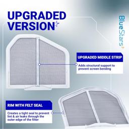[Lifetime Warranty] W10120998 Dryer Lint Screen Filter - Compatible with Whirlpool, Kenmore, Maytag, Roper & Sears â€“ Replaces W10049360 PS1491676 8066170 W10049370 AP3967919 thumbnail 3