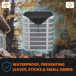 [Lifetime Warranty] 32" x 32" Central Air Conditioner Cover for Outside Units (600D Oxford) thumbnail 4