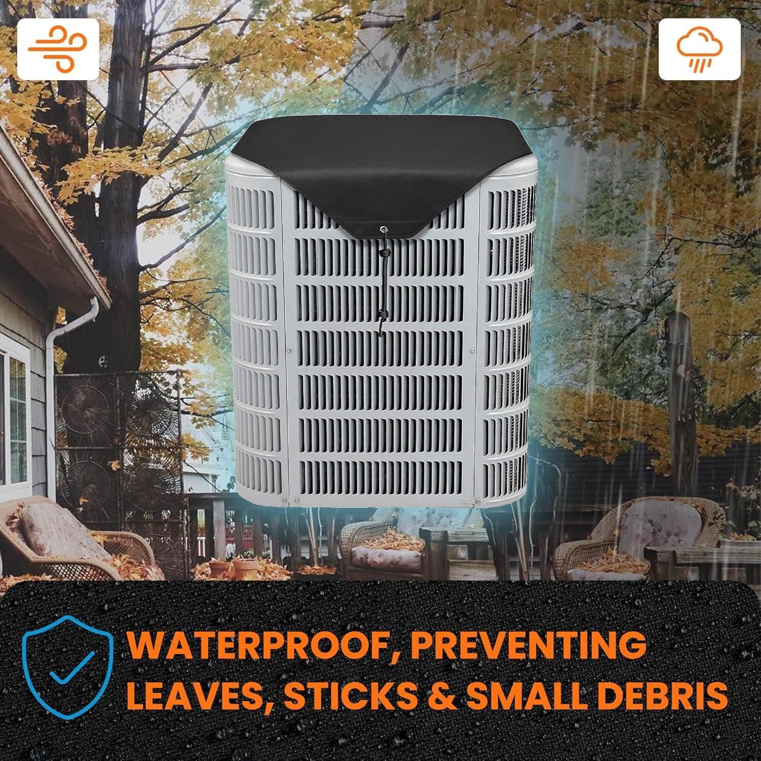 [Lifetime Warranty] 32" x 32" Central Air Conditioner Cover for Outside Units (600D Oxford) image 4