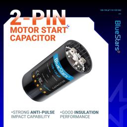 [Lifetime Warranty] 108-130 uF MFD 110-125 VAC ±20% 50/60 Hz CD60 Round Start Capacitor - Fits Pool Pump, Well Pump - Pack of 2 thumbnail 6