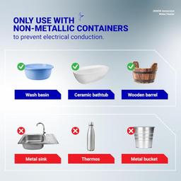 [Lifetime Warranty] 2000W Immersion Water Heater - 304 Stainless Steel Anti-scalding Bucket Electric Heater thumbnail 1