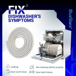 [Lifetime Warranty] WD08X10057 Dishwasher Door Gasket Seal with WD8X227 & WD8X228 Tub Corner Baffle - Compatible with GE Kenmore Hotpoint - Replaces PS958908 GHD1106F00WW GHD3515F00AA GHD3525F00BB thumbnail 2