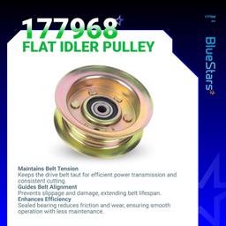 [Lifetime Warranty] 177968 532193197 Flat Idler Pulley thumbnail 3