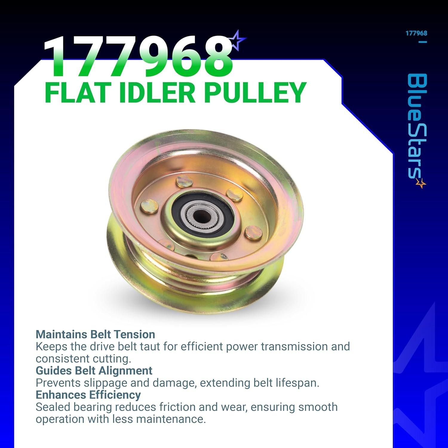 [Lifetime Warranty] 177968 532193197 Flat Idler Pulley image 3