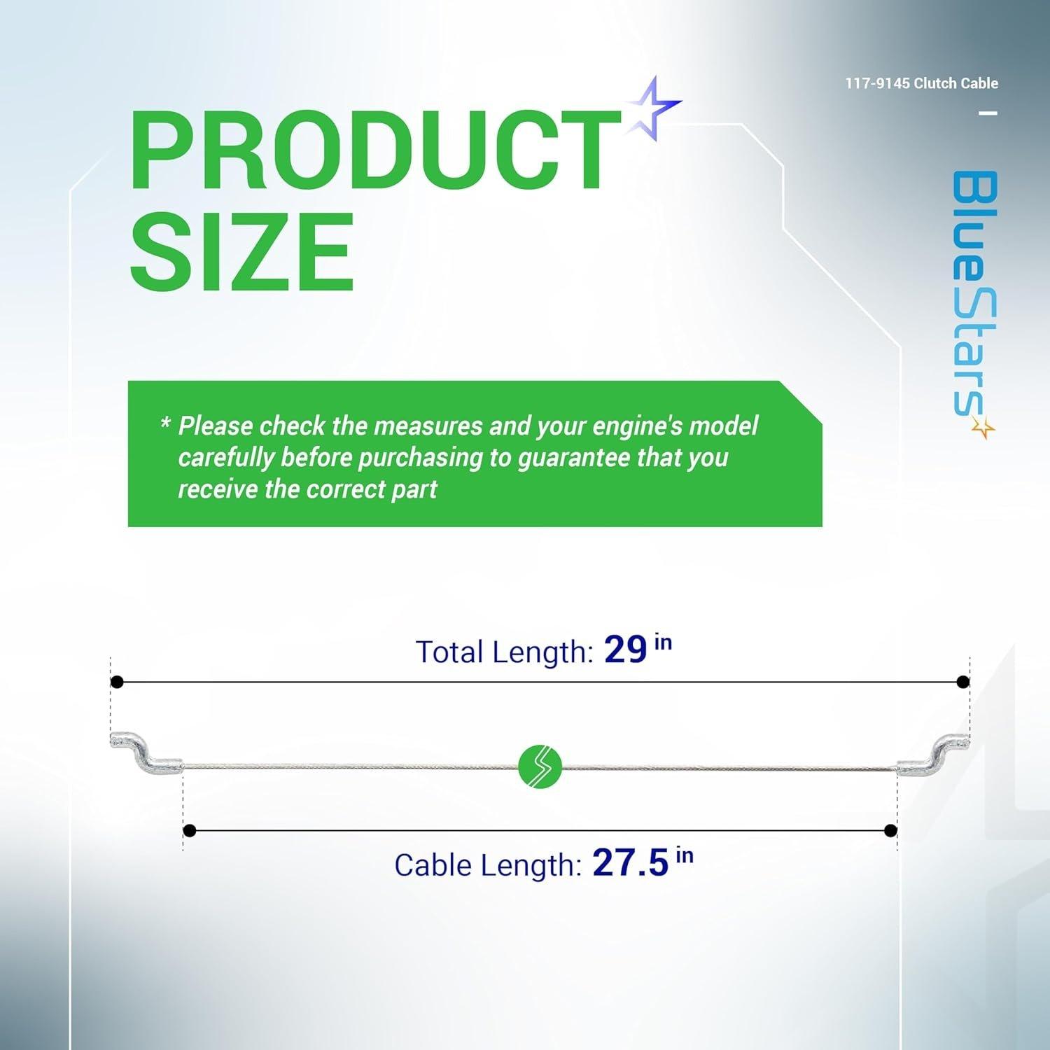 [Lifetime Warranty] 117-9145 Clutch Cable for Toro Snow Throwers image 4