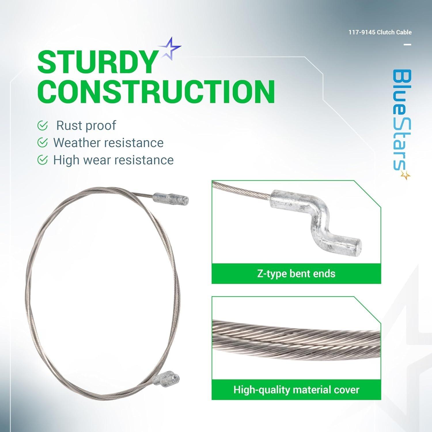 [Lifetime Warranty] 117-9145 Clutch Cable for Toro Snow Throwers image 3